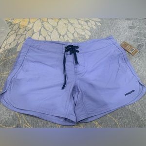 NWT Patagonia board shorts in purple.  Size 6